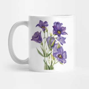 Purple Flowers painting, Eustoma russelianum (1930) by Mary Vaux Walcott Mug